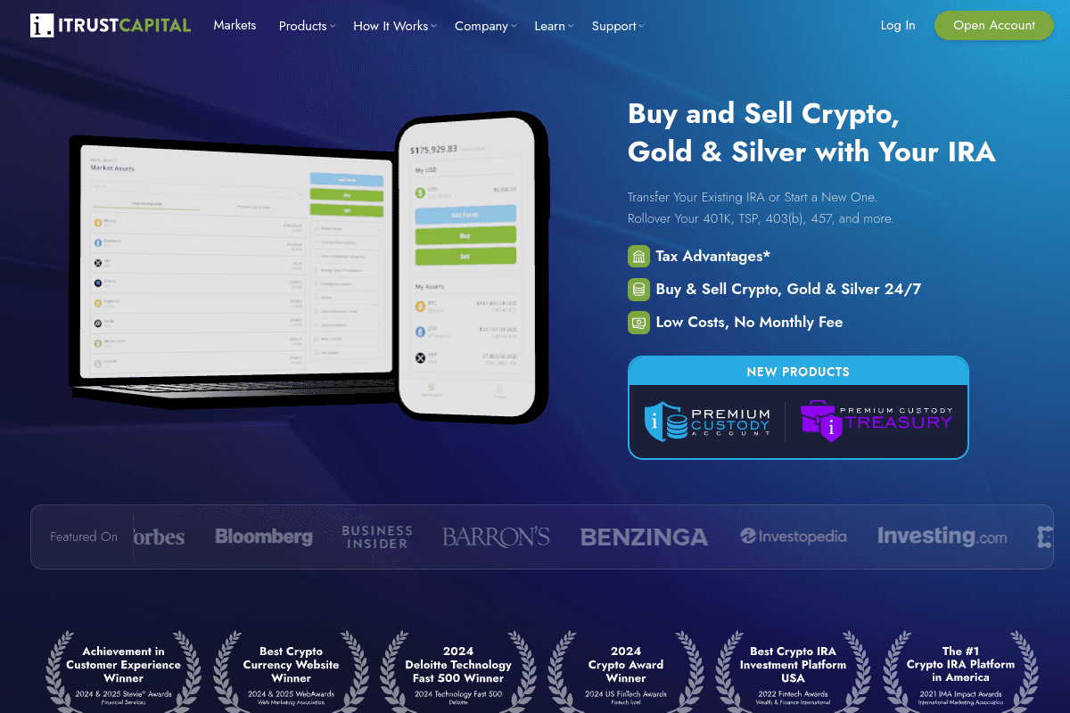 iTrustCapital website preview